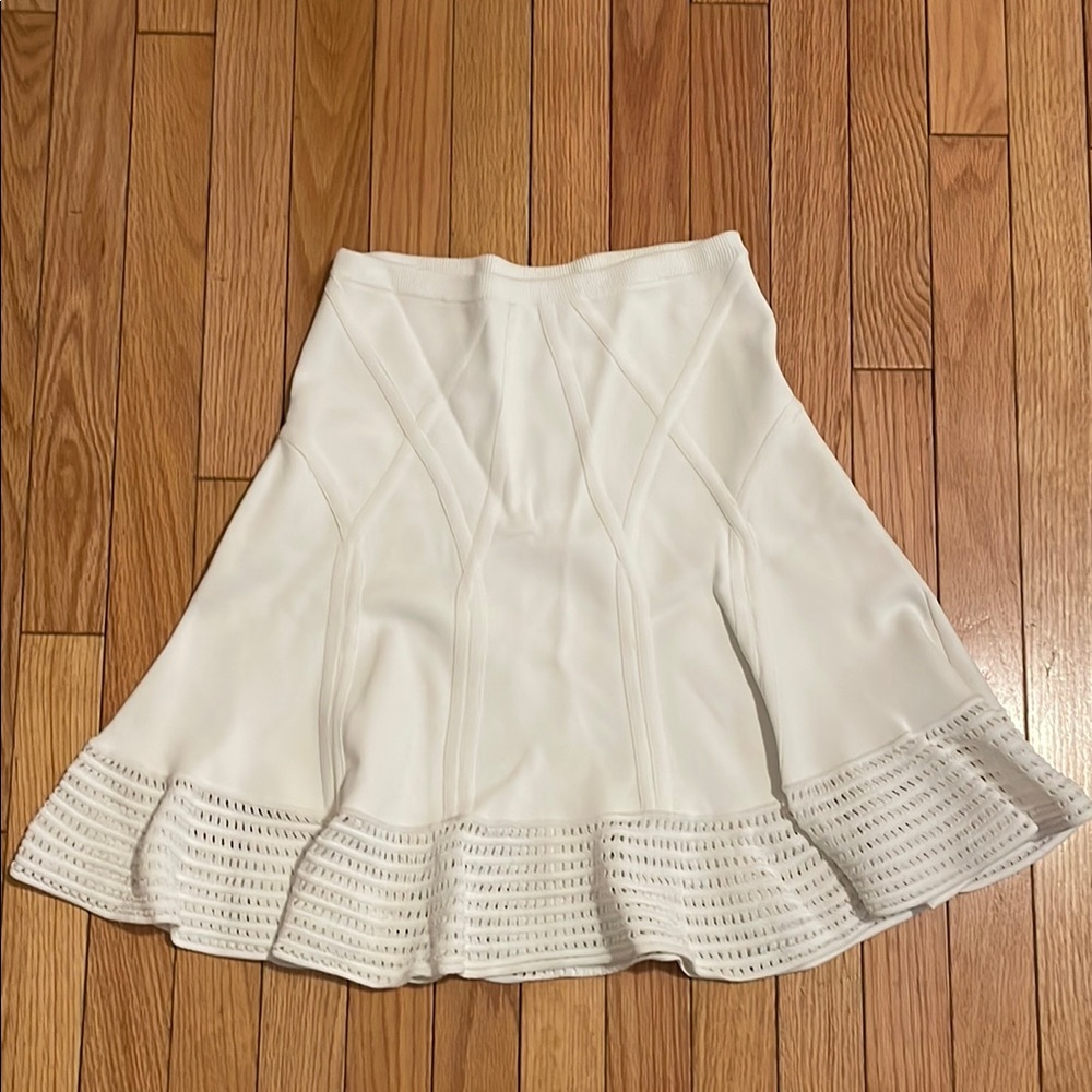 DVF white skirt